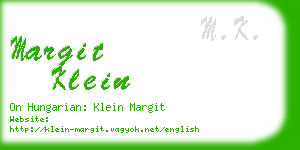 margit klein business card